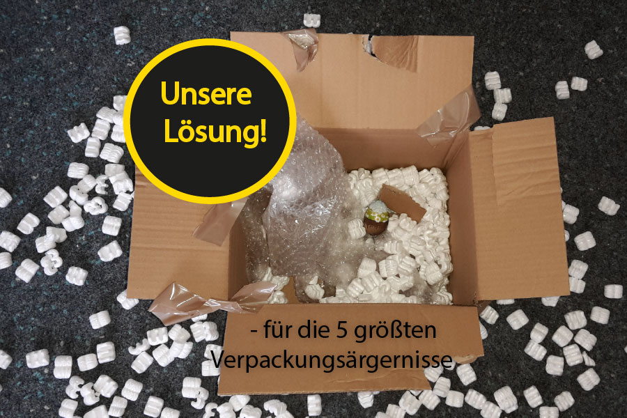 Unsere Lösung - für die 5 größten Verpackungsärgernisse