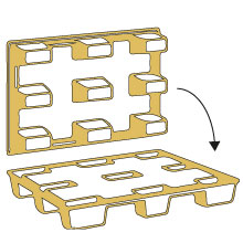 Palettenstapelung nestbar