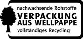 Nachhaltige Verpackung aus Wellpappe