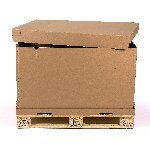Palettencontainer aus Wellpappe